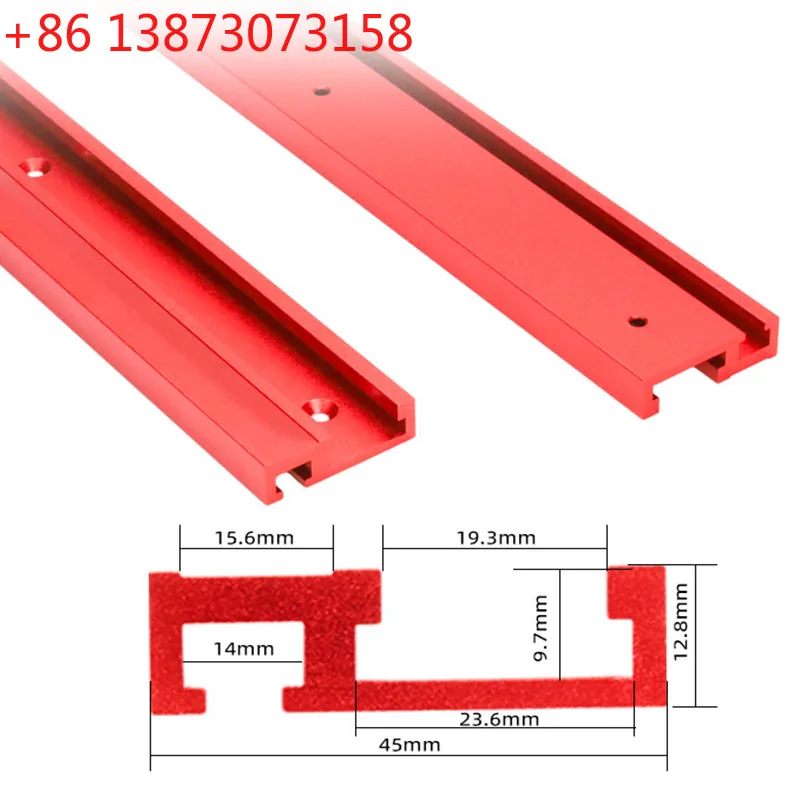 

1 шт. Т-образный алюминиевый профиль 45 типа, 400 мм, для деревообработки, направляющая для торцовочной пилы, для столярных работ, для верстака, для DIY-проектов