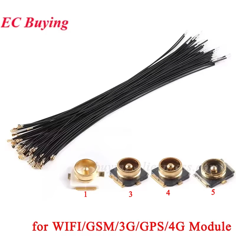 2-50 szt. 2.4G IP X 1 3 4 5 UFL U.FL Antena Złącze Kablowe Terminal Adapter Gniazdo Modułu WIFI/GSM/3G/GPS/4G