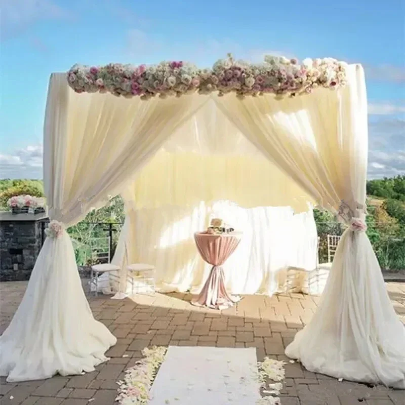 Scalable Wedding Backdrop Decoration Stand Adjustable Aluminum Pipe Arch Frame For Party Stage Event Site Layout