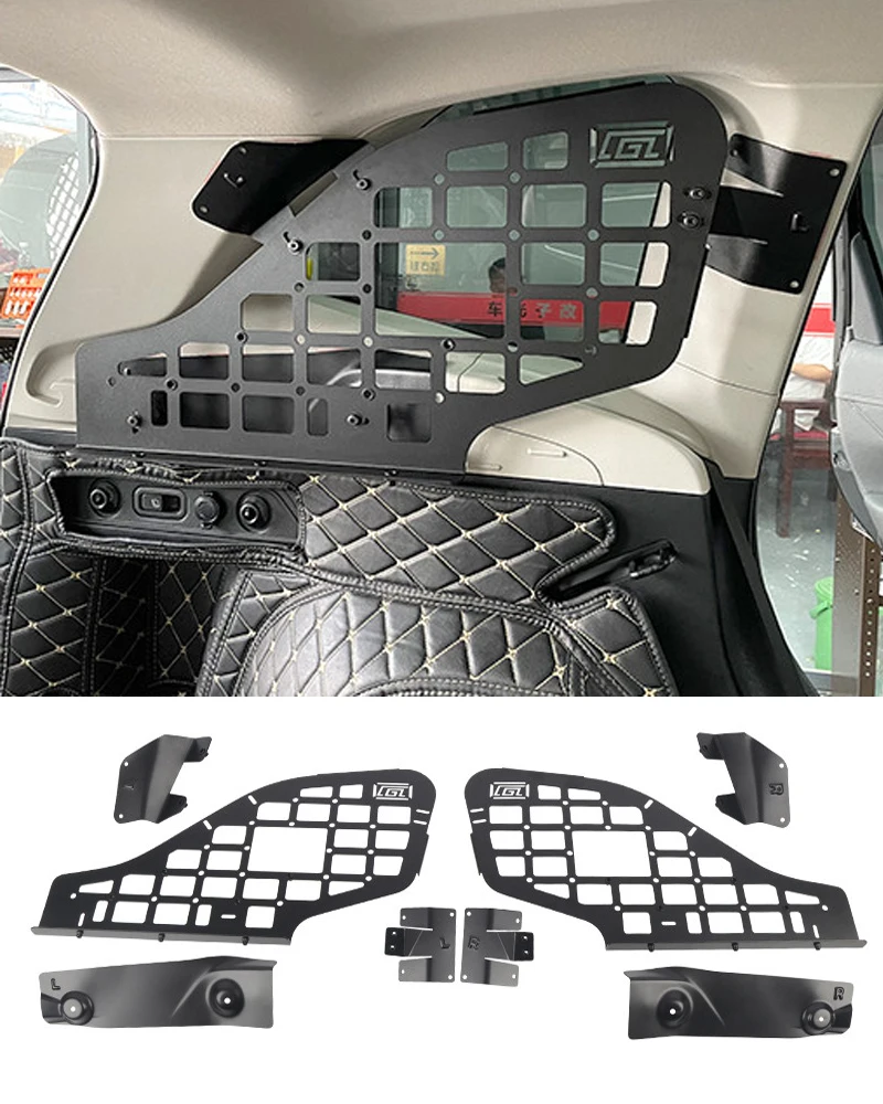 For Subaru Forester SK 2019-2023 Side Window Shelf Car Rear Trunk Debris Rack Bracket Storage Molle panel