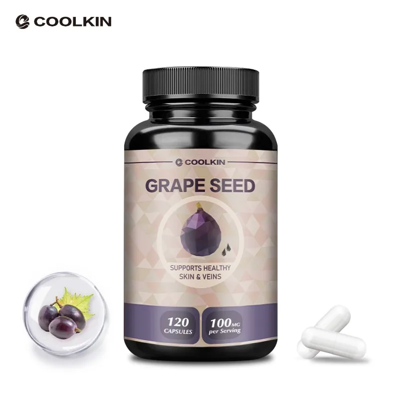 

Grape Seed Extract - Antioxidant, Improves Vision, Blood Circulation, Improves Cholesterol Levels, Boosts Immunity, Non-GMO