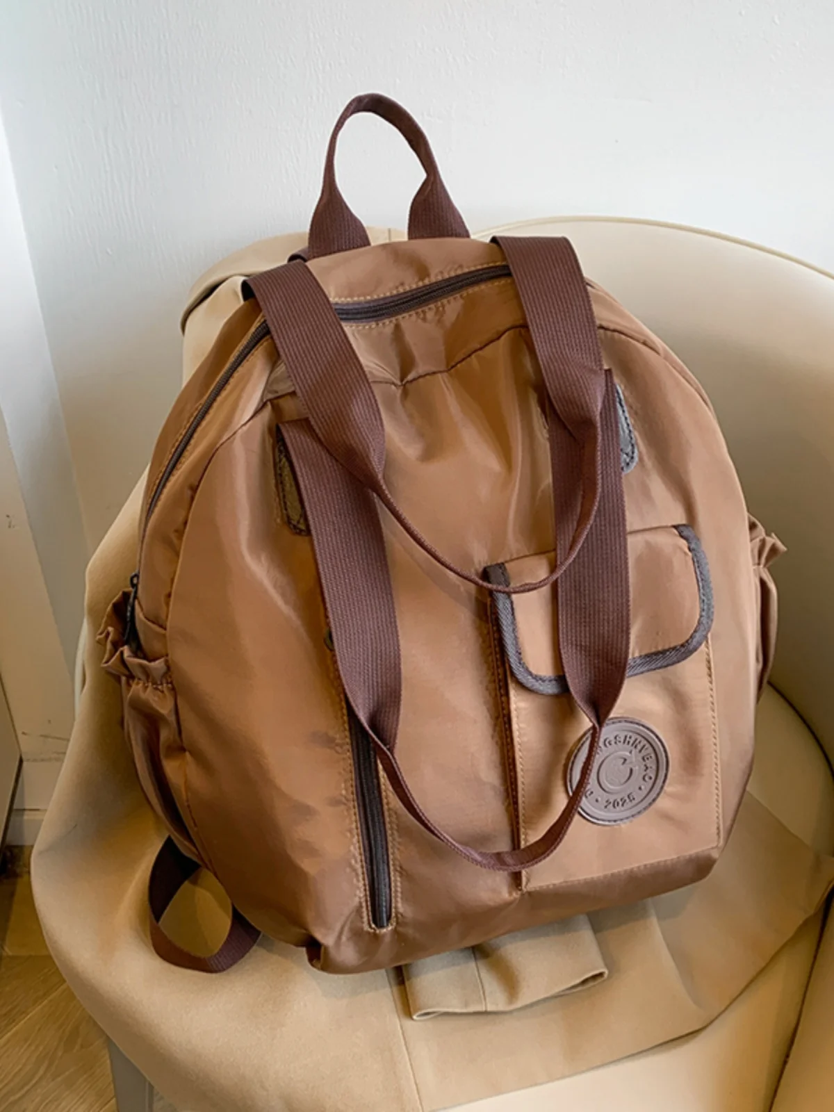 

Fall New Sle American High-End Trendy Simple Large Capaci Travel Busin Trip oulder Bag Multifunctional Single ould...