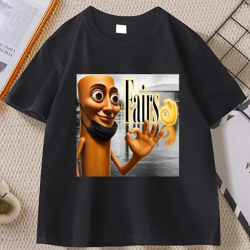 Menswear Classic Retro Short-Sleeve T Shirt Casual Graphic Tees Funny Triple Tung Sahur Meme T-Shirt for Men Women Clothing