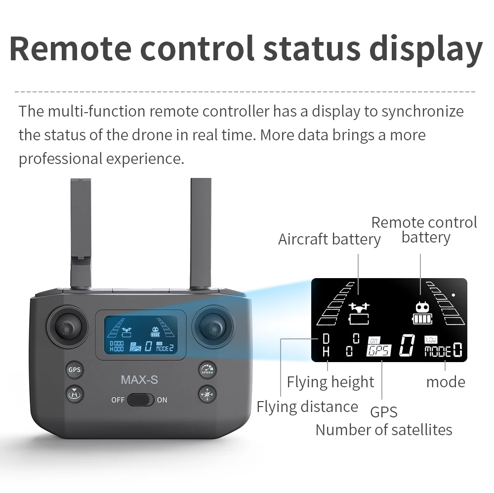 KF101 MAX-S Drone EIS FPV Brushless Quadcopter Original Spare Part Remote Controller RC Transmitter Part Accessory