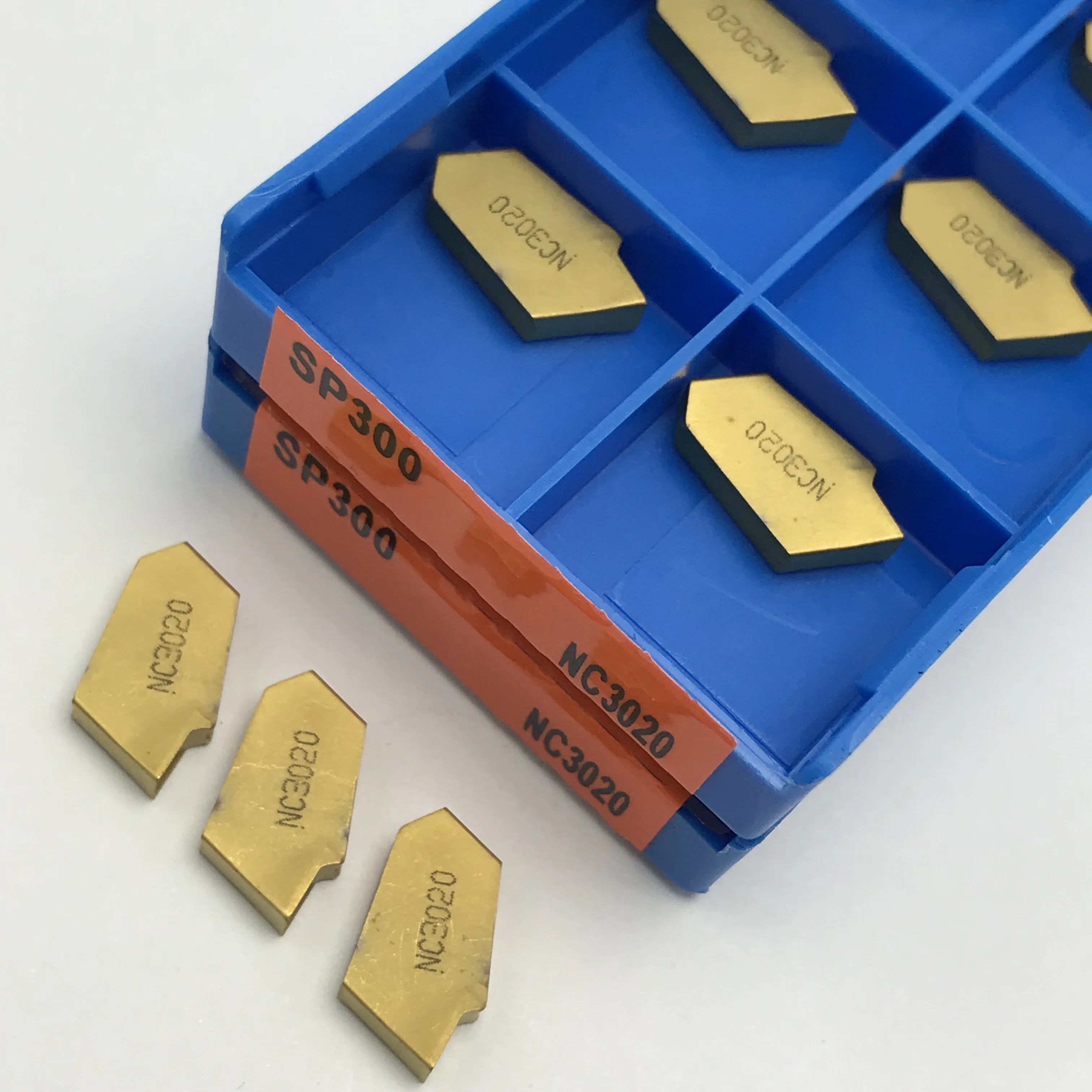 Imagem -02 - Grooving Cutting Tool Turning Insert Carbide Inserts Lathe Cutting Tool Sp200 Sp300 Sp400 Pc9030 Nc3020 Nc303 Alta Qualidade