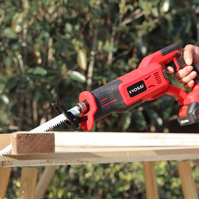 VVOSAI MT-Series 20V Electric Saw Battery Rechargeable Brushless Motor One-handed Cordless Reciprocating Saw Woodworking Pruning