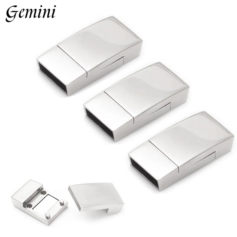 

10Pcs 316L Stainless Steel 10x3mm Hole Magnetic Clasps for Leather Bracelet Lace Buckles Connectors Jewelry Closure Accessories