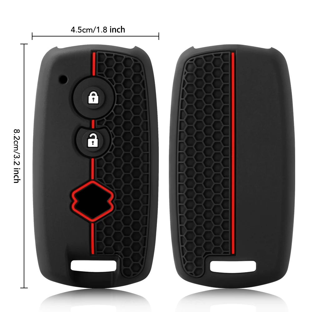 Car Remote Key Case Cover For Suzuki Grand Vitara SX4 S-Cross XL-7 Kuyucha Sch4 Swift Liana Jimny Keyless Key Bag Holder Shell view 5