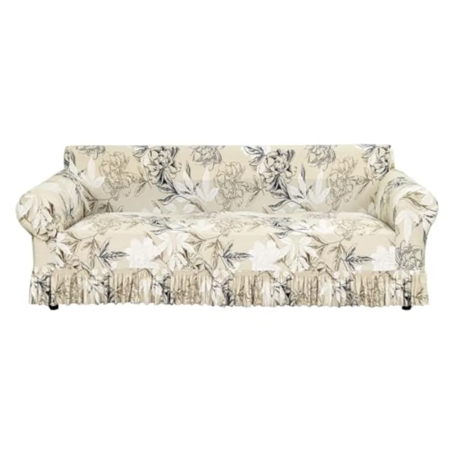 

Sofa Slipcover Cover 1 Pcs, Stretch Sofa Printed Couch Covers for 3 Cushion Couch Cover with Skirt Pet Friendly, Washable Couch