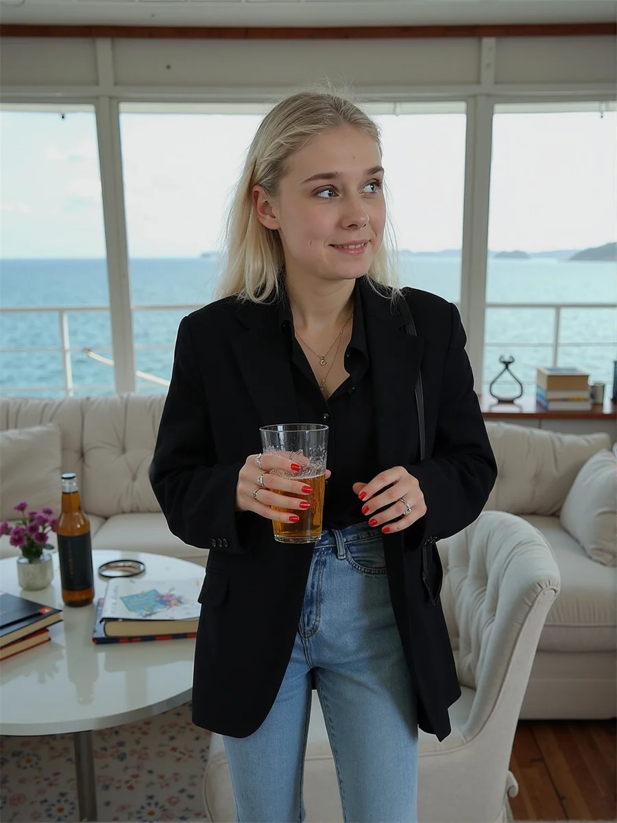 Blazer blanco para mujer, ropa de otoño para mujer, rayas, acolchado, ante curvo, asimétrico, fruncido, café, terciopelo azul marino, regalo, gris, juvenil