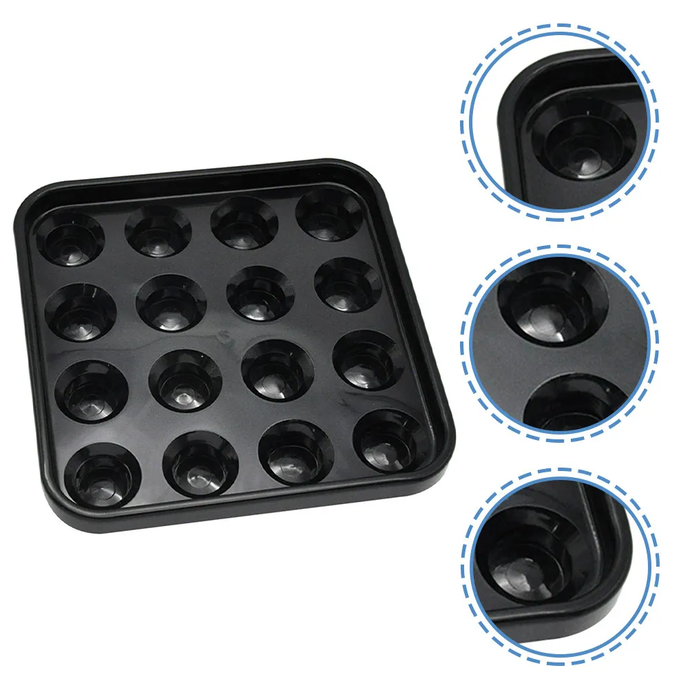

Professional Grade Plastic Billiard Ball Holder Tray for 16 Balls Easy Storage Transport Organizer Pool Table Accessory Set
