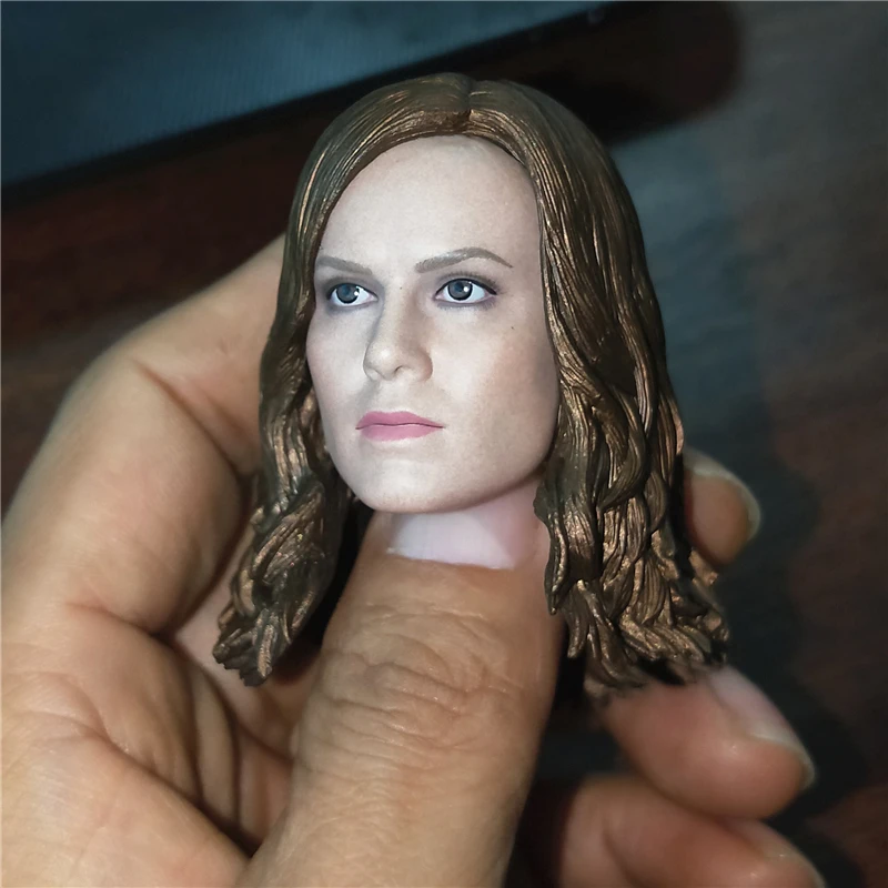 1/6 Female Soldier European Beauty Brie Larson Head Sculpt Cool Blonde Girl Head Model For 12\'\' Action Figure