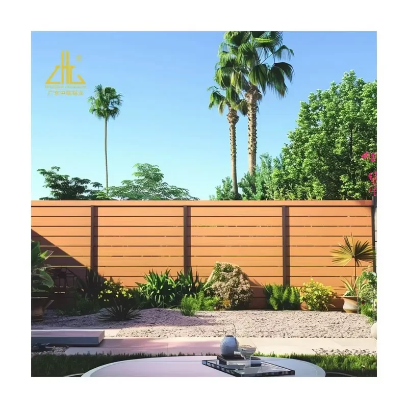 Customizable 6ft High Aluminum Outdoor Fence Australia Style Waterproof Wood Grain White Black & Silver Finishes
