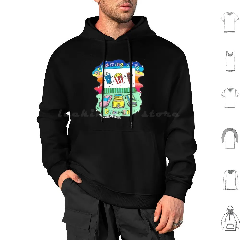 Gifts For Everyone The Movies Drive In Love Funny Man Hoodie cotton Long Sleeve For Everyone The Movies Drive In Love