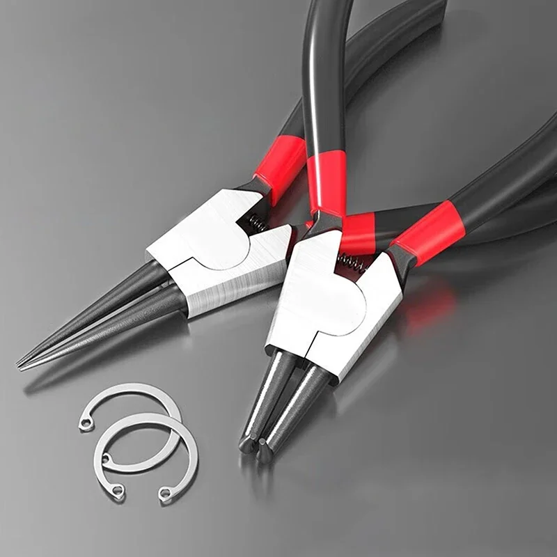 1Piece 5inch Circlip Pliers Needle Nose Pliers Retaining Ring Pliers For Removing Installing Puller Locking Rings Shafts