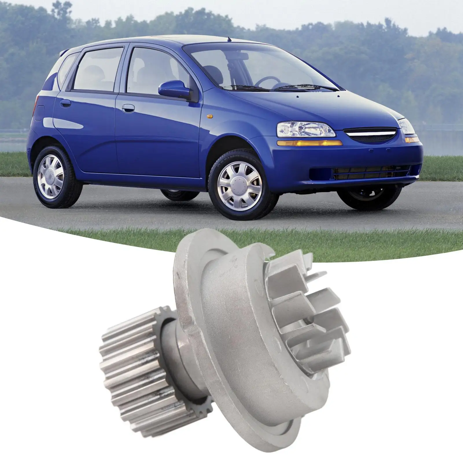 محرك مضخة مياه مضخة مياه طوقا مقاومة للحرارة WP325 مقاوم للصدأ القيادة المبرد المياه سهلة التركيب ل aveo 2004 إلى 2008 #3