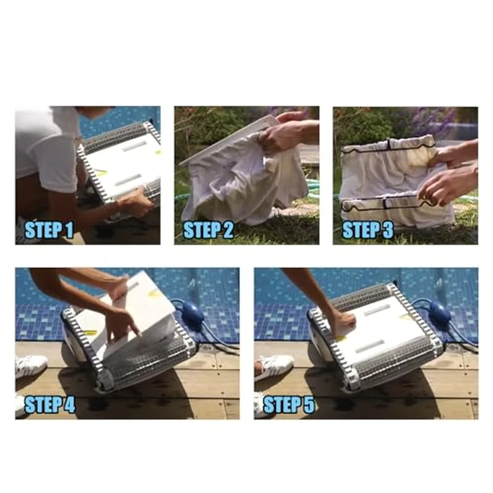 Reusable Cotton Fine Filter Bag for Aquabot Pool Cleaners 8111 and 8101 to Extend Equipment Filtration Capability
