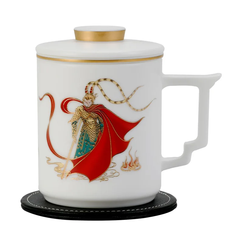 

Suet jade white porcelain mug