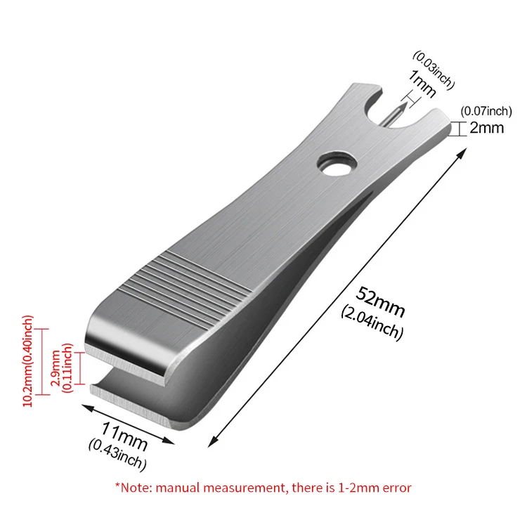 Angelschnurschneider Nipper Edelstahl Multifunktionaler Angelschlaufenöffner Zange Gadget Mehrzweckschere – Detail 8