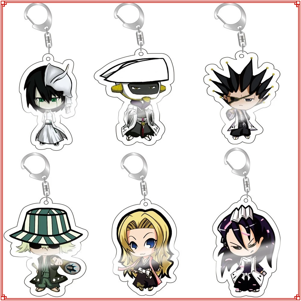 

Classic Cartoon Anime Acrylic Keychains Rucksack Keyrings Accessories Car Pendant Key Chains Children's Birthday Creative Gifts