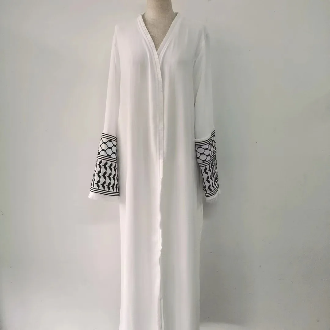 Eid Muslim Abaya for Women Party Arab Cardigan Robe Jalabiya Dresses Lace Up Ramadan Morocco Dubai Abayas Kaftan Islam Vestidos