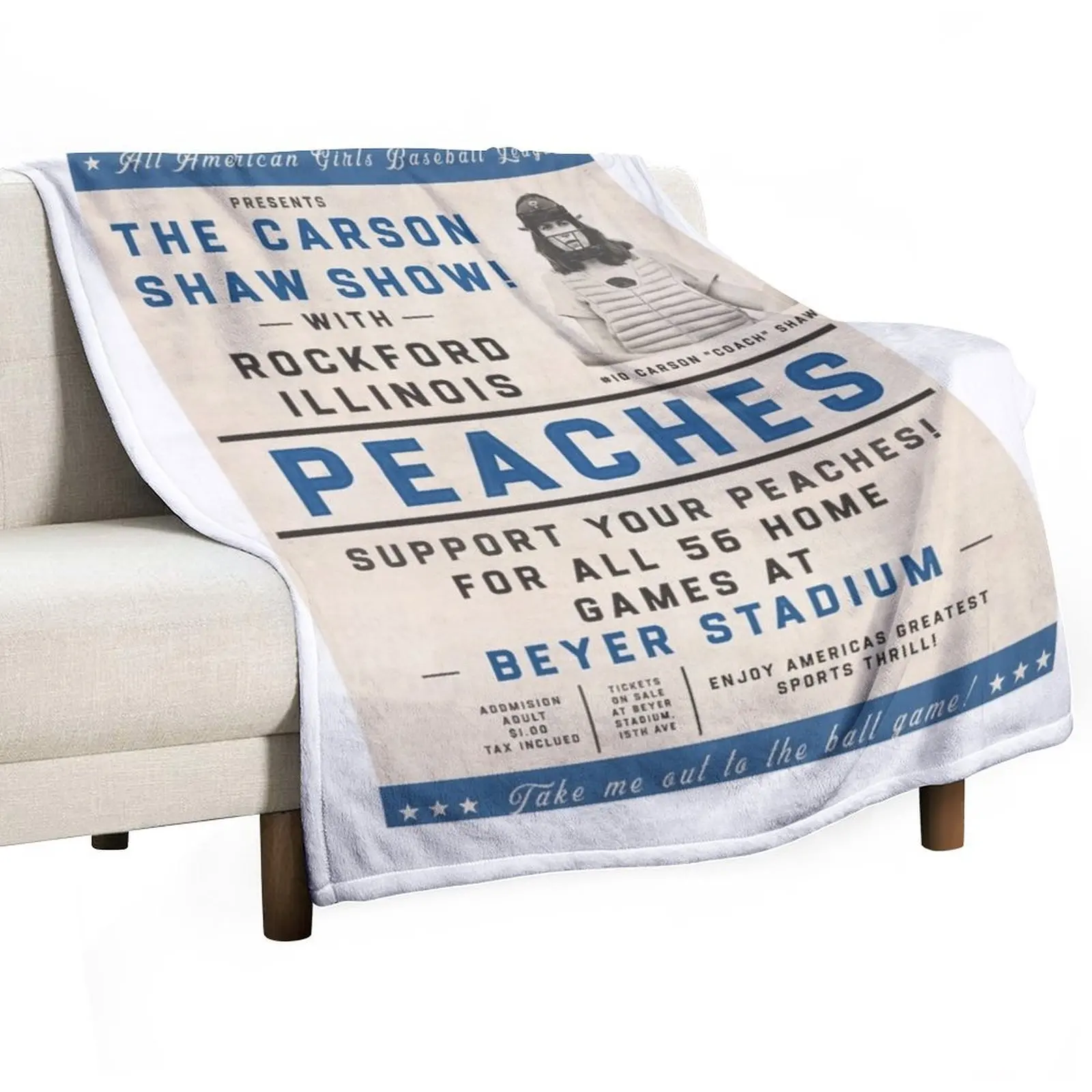 A League of Their Own poster Carson Shaw Classic Throw Blanket For Sofa Thin Cute Blankets Sofas Of Decoration Blankets