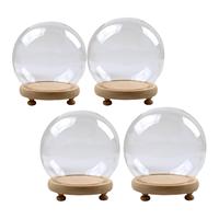 Display Dome with Base Display Case Transparent Jar Stand Anniversary Gifts