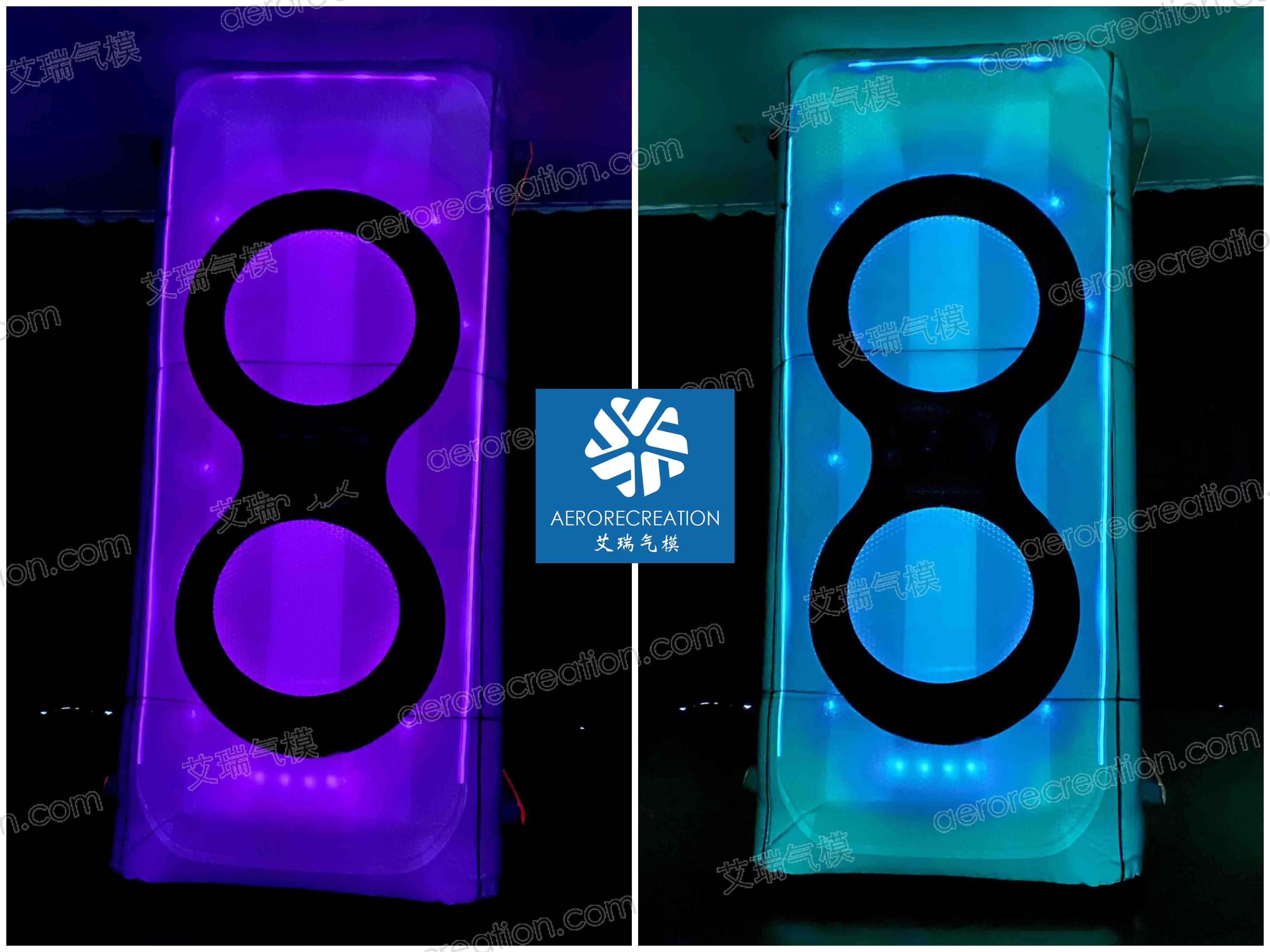 3.5m High Advertising Inflatable Speaker Model with Lights Giant Custom Inflatable Decoration Advertising Inflatables