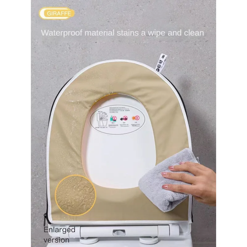 Winter Warm soft toilet seat cover pad home toilet mat pad Four Seasons universal waterproof zipper WC cushion Cape potty case