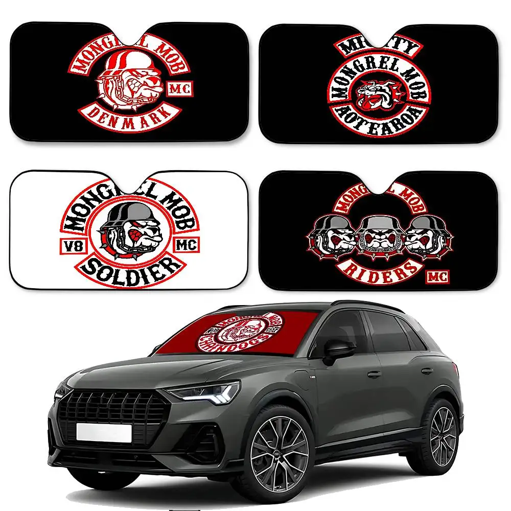 M-Mongrel-MobS كول سيارة ظلة الستائر 130x70 سنتيمتر سيارة ظلة غطاء الزجاج الأمامي UV حماية السيارات قناع اكسسوارات للسيارات