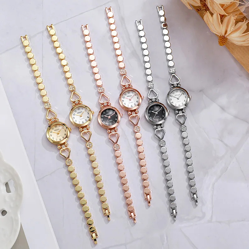 Fashion Women Bracelet Watches Luxury Gift Watches for Women Simple Ladies Quartz Watch Relojes Para Mujer Gold Watch Wholesale view 6