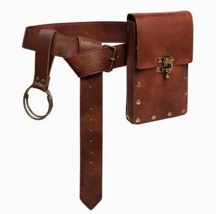 

1Set Medieval Renaissance Embossed Sword Belt Adjustable Loop Frog Holder for Cosplay Stage Performance Vintage Sword Holder