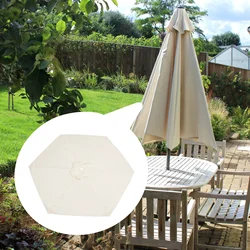 1.9m Outdoor Parasol Replacement Cloth without Stand Outdoor Garden Patio Banana Umbrella Cover Waterproof Sunshade Canopy