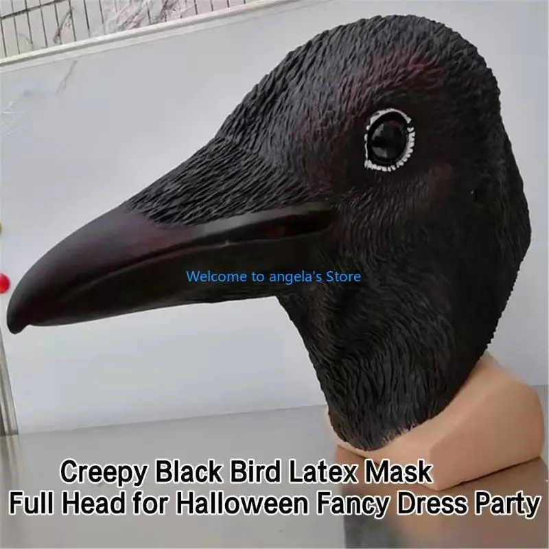 

X4YC Halloween Bird Face Mask, Animal Full Head Bird Mask Masquerade Bird Mask