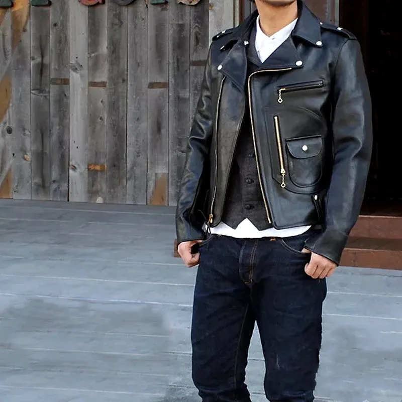 

Мужская модная городская стеганая кожаная куртка с отстегивающимся меховым воротником, повседневное зимнее пальто для молодежи Curphey