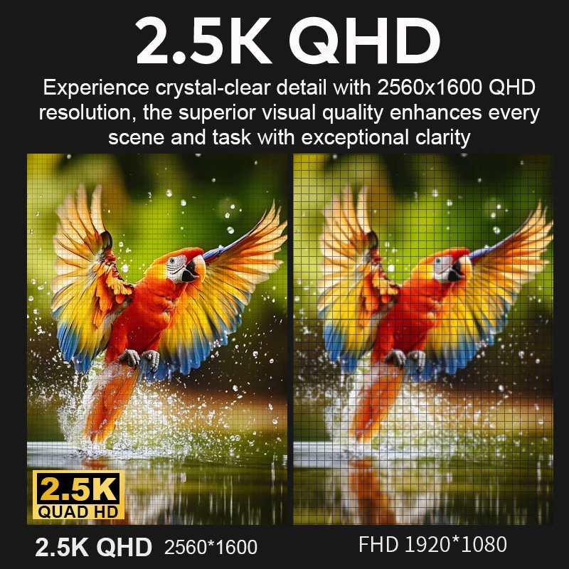 Ready to Ship Best Seller Super Thin Design Dual USB-C Foldable Portable Monitor 16 Inch 2.5K QHD Dual Monitor for Laptop
