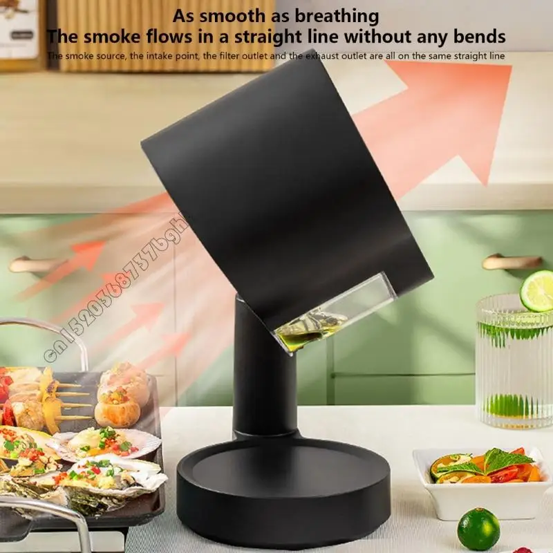 المحمولة 3 سرعة المطبخ النازع الصغير هود 220 فولت كبير شفط المنقولة المحمولة غطاء فوق البوتاجاز لإخراج الأدخنة منخفضة الضوضاء