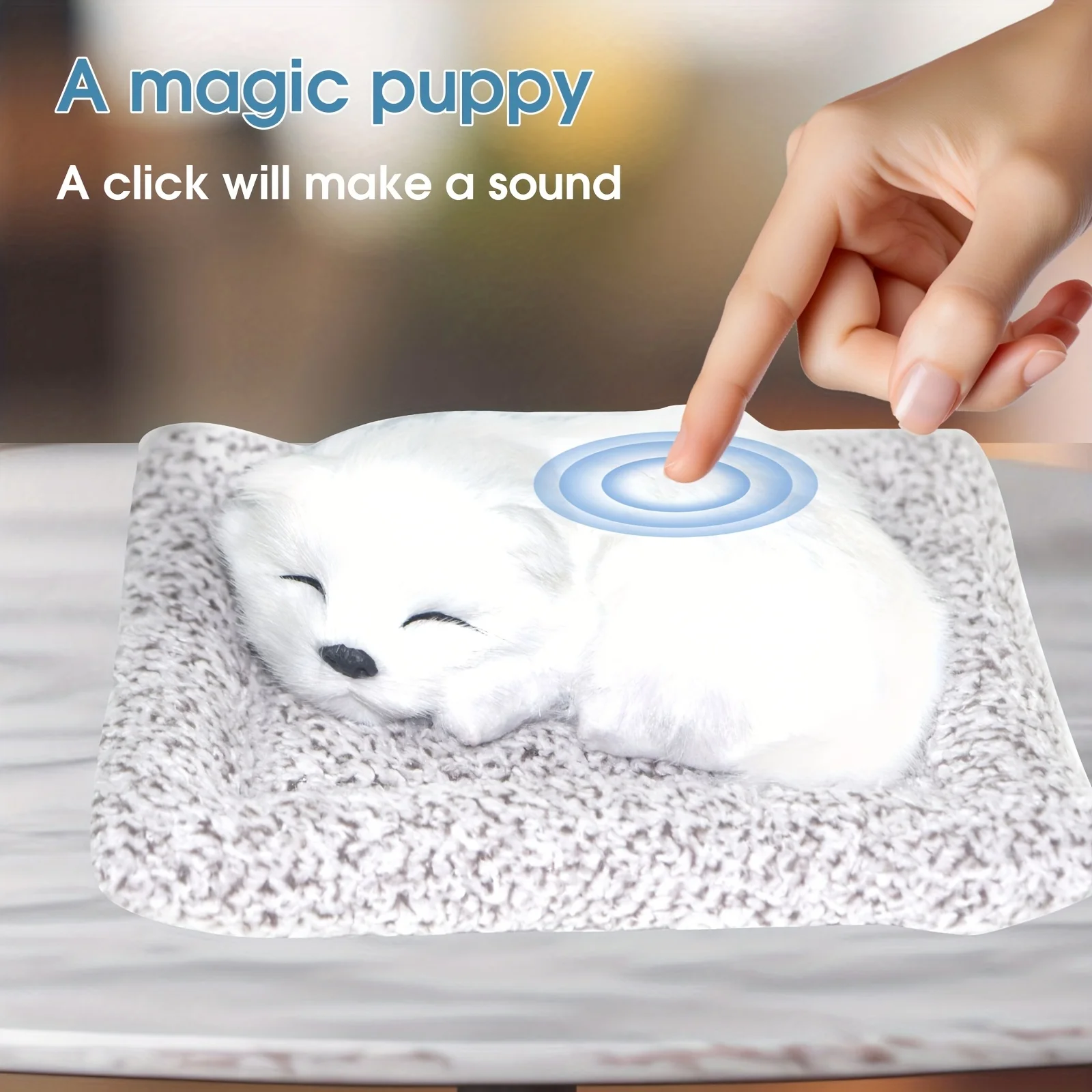 

Интерактивная звуковая игрушка Puppy that Barks — подарок для любителей собак, на батарейках, из полипропиленового материала, игрушки в подарок для мальчиков и девочек