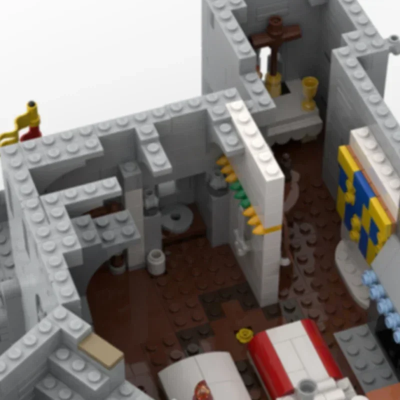 軍事中世城モデル MOC ビルディングレンガレンガ城タワーモジュラーテクノロジーギフト子供の休日組み立てるおもちゃのスーツ