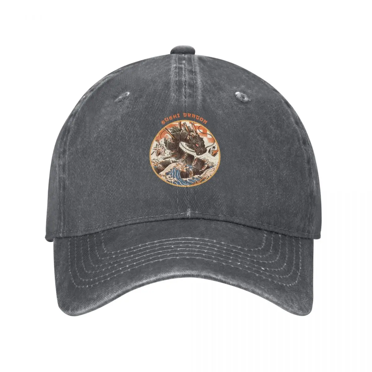 

The Black Sushi Dragon Baseball Cap Hat Man Luxury Military Cap Man Mens Caps Women's