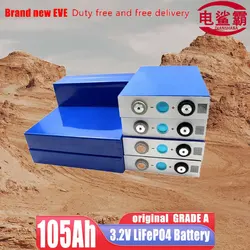 New 3,2V 105Ah Lifepo4 lithium-ion battery, 12V, 24V, 48V, rechargeable battery, Zurich Vaughn Mobile solar system