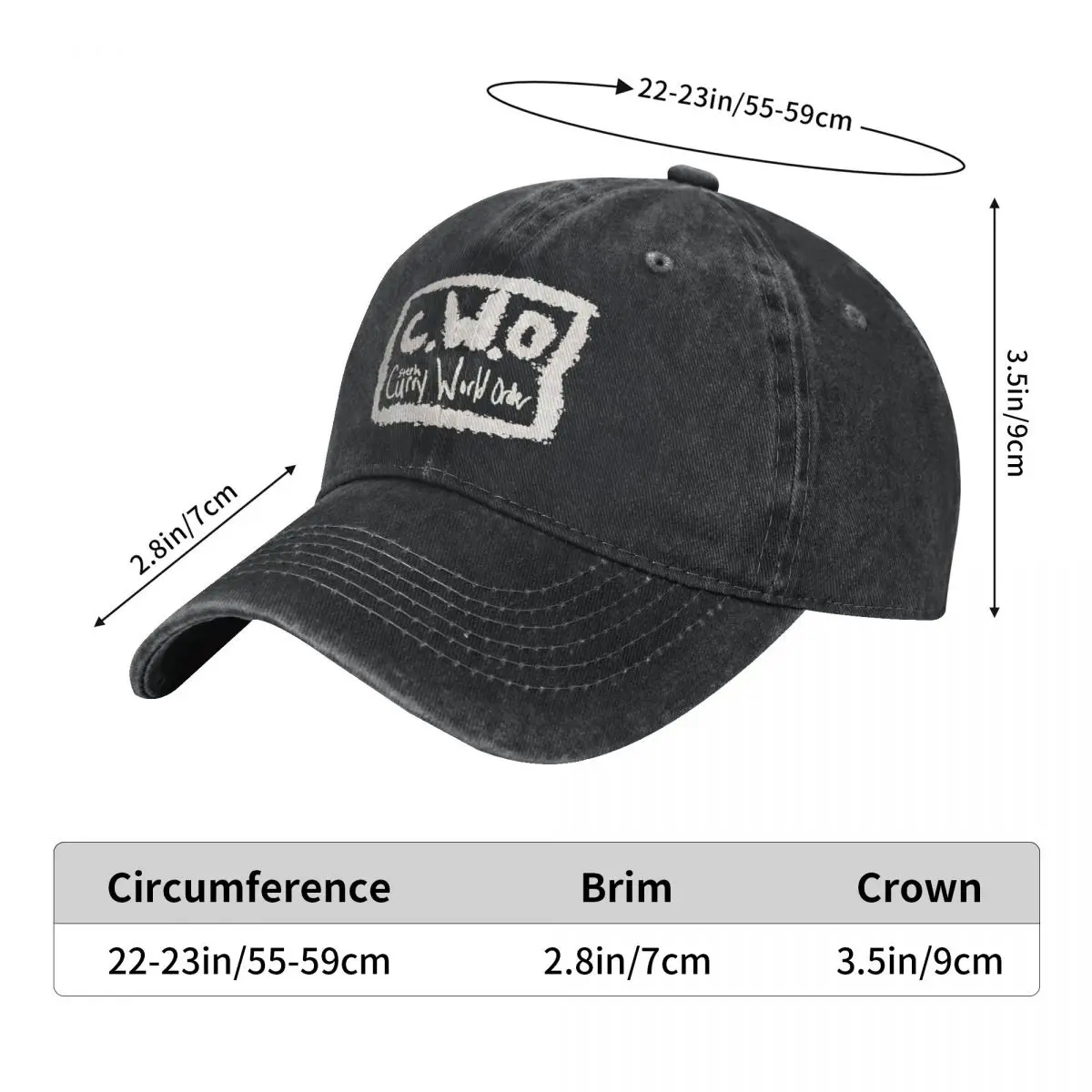 Curry World Order Baseball Cap Female Male Sun-Proof Hip Hop Dad Hats Summer Casual Running Hippie Snapback Cap