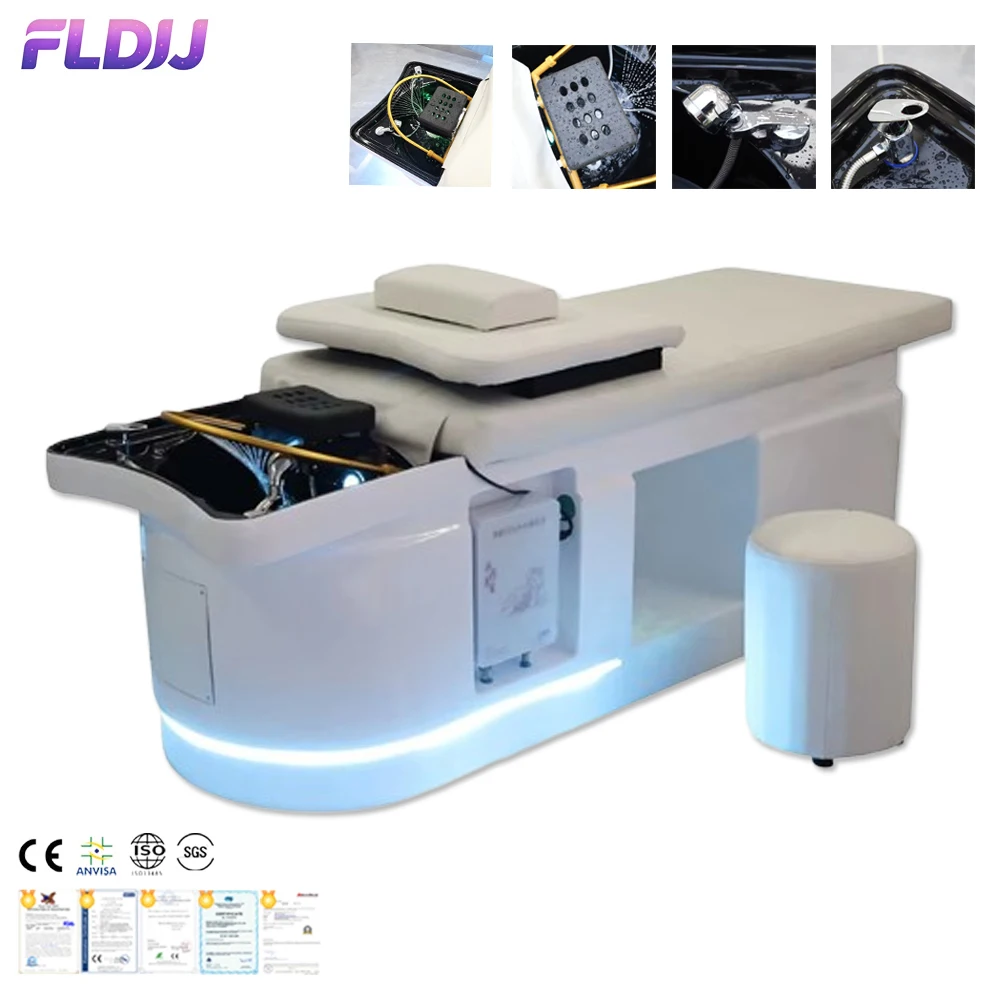 

Washing Hair Massage Hydrotherapy Shampoo Bed,Water Circulation Basin,Hairdressing Shaving Station for Spa Beauty Hair Salon