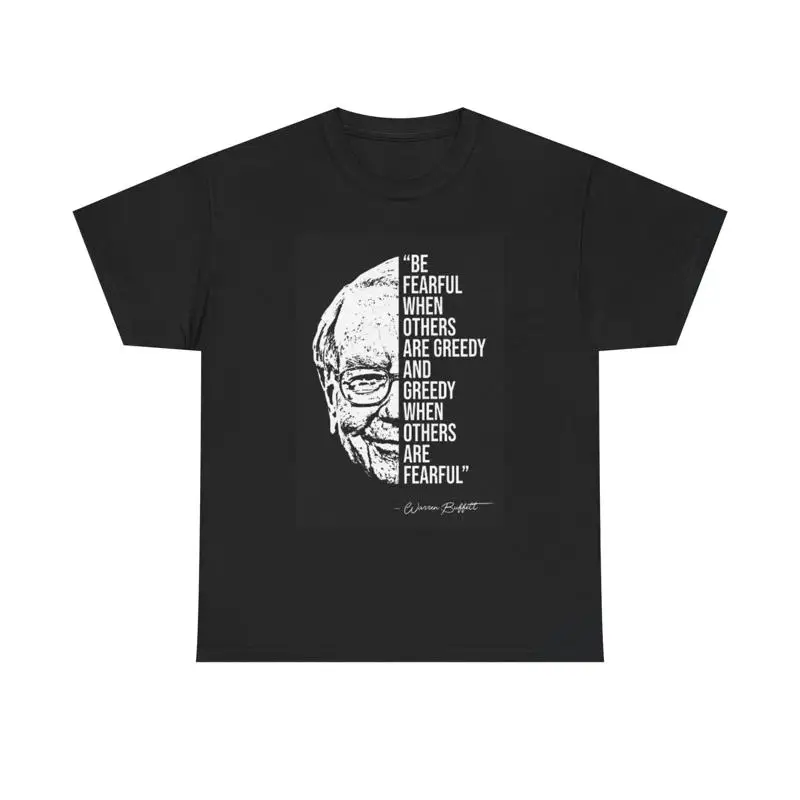 Warren Buffet T Shirt Investing Crypto Wall St Heavy Cotton