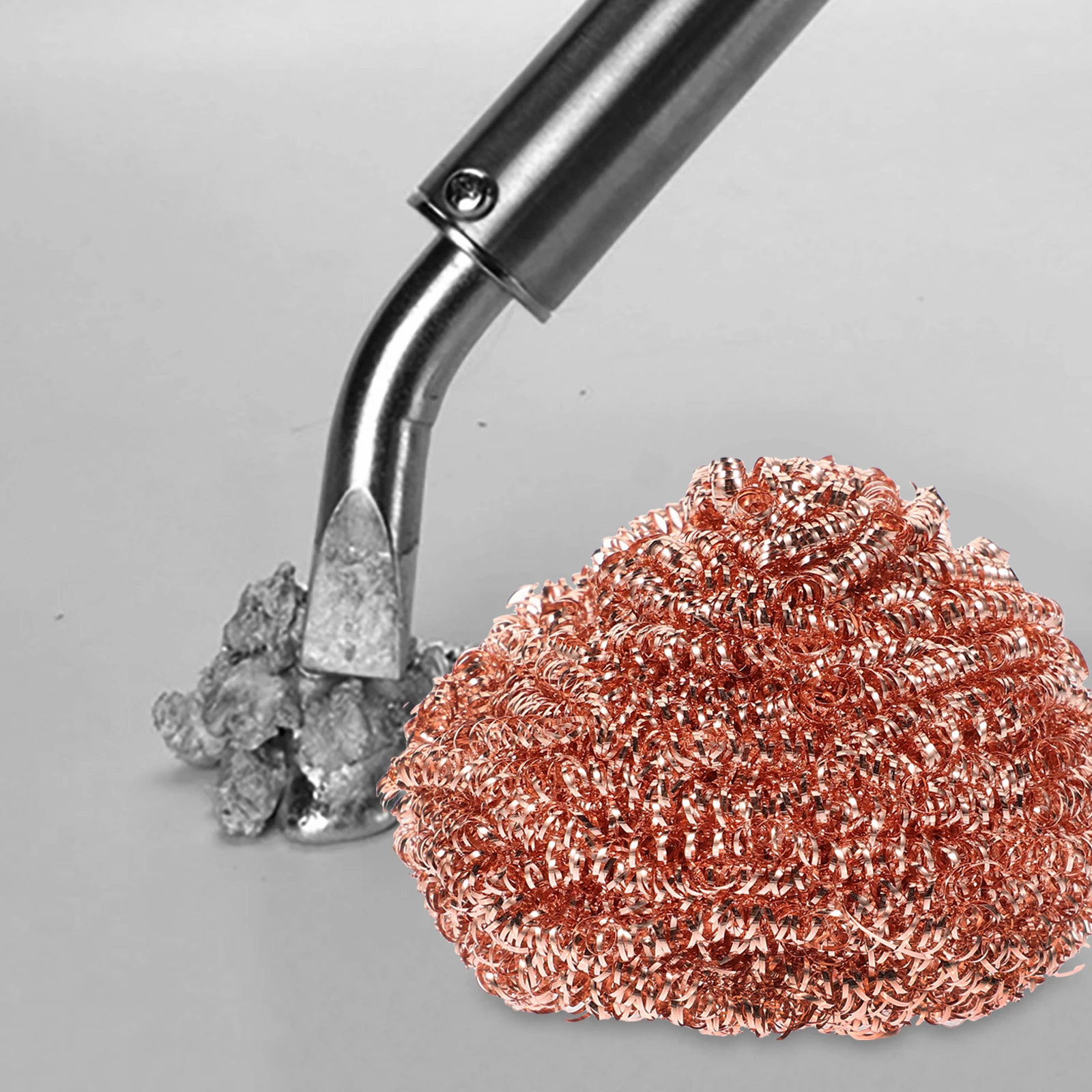 

10 pcs Copper Cleaning Balls for Soldering Tips Dry Nozzle Cleaner Brass Shavings Extend Life 3D Printing Accessories