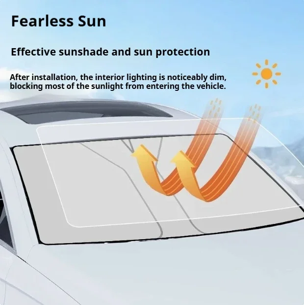 Car Sun Visor For VW Volkswagen Passat Magotan B8 2014~2022 2020 Front Windshield Sunshade Insulation Cooling Auto Accessories view 2