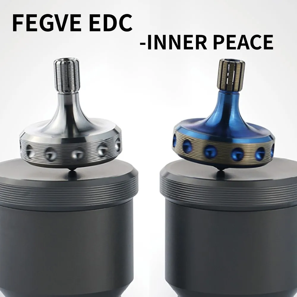 FEGVE EDC INNER PEACE 2.0 Finger-twisted Top Fidget Spinner Titanium Fidget Toys Adults Anxiety Relief Gadgets Original Design