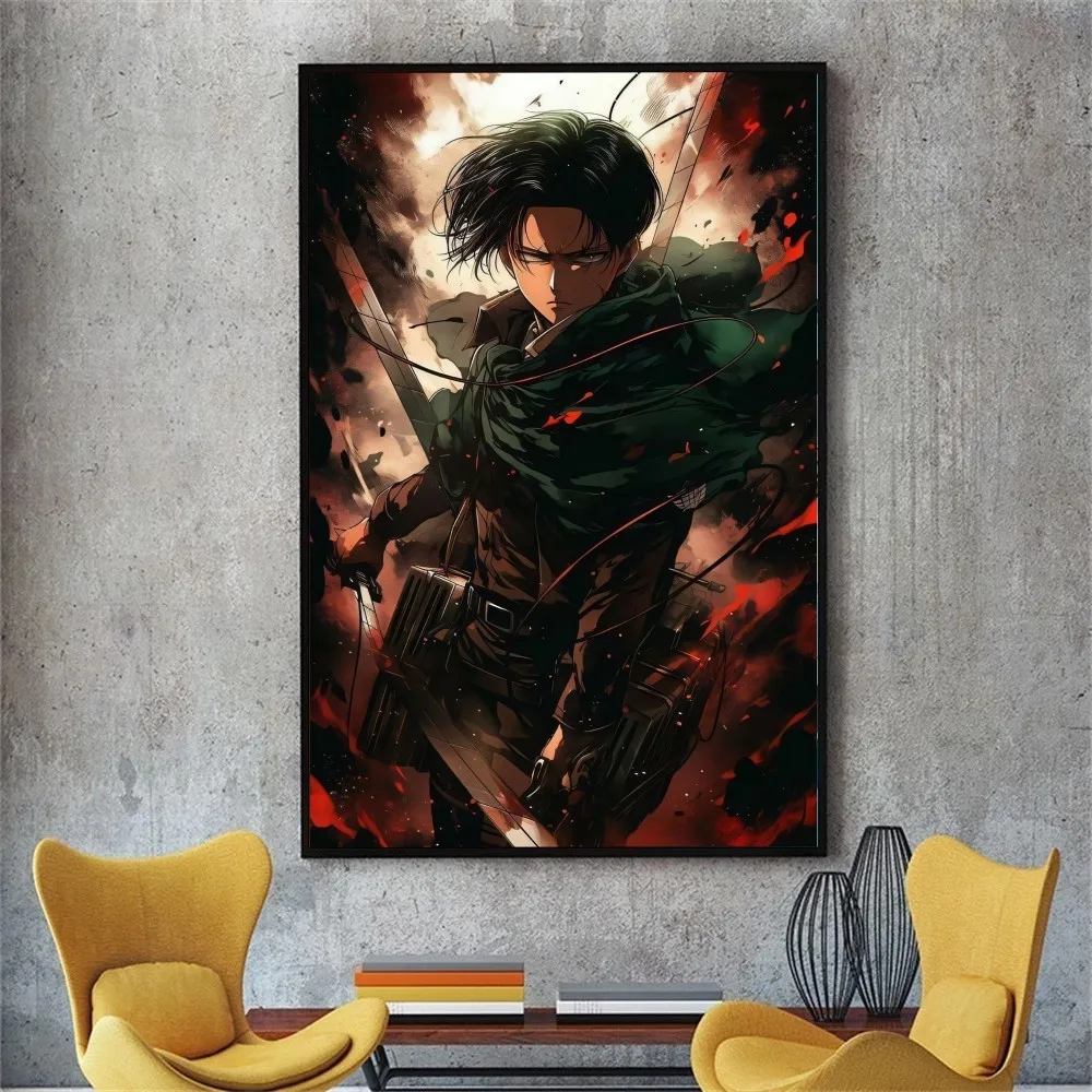 Anime Attack on Titan Poster No Framed Poster Kraft Club Bar Paper Vintage Poster Wall Art Painting Bedroom Study Stickers