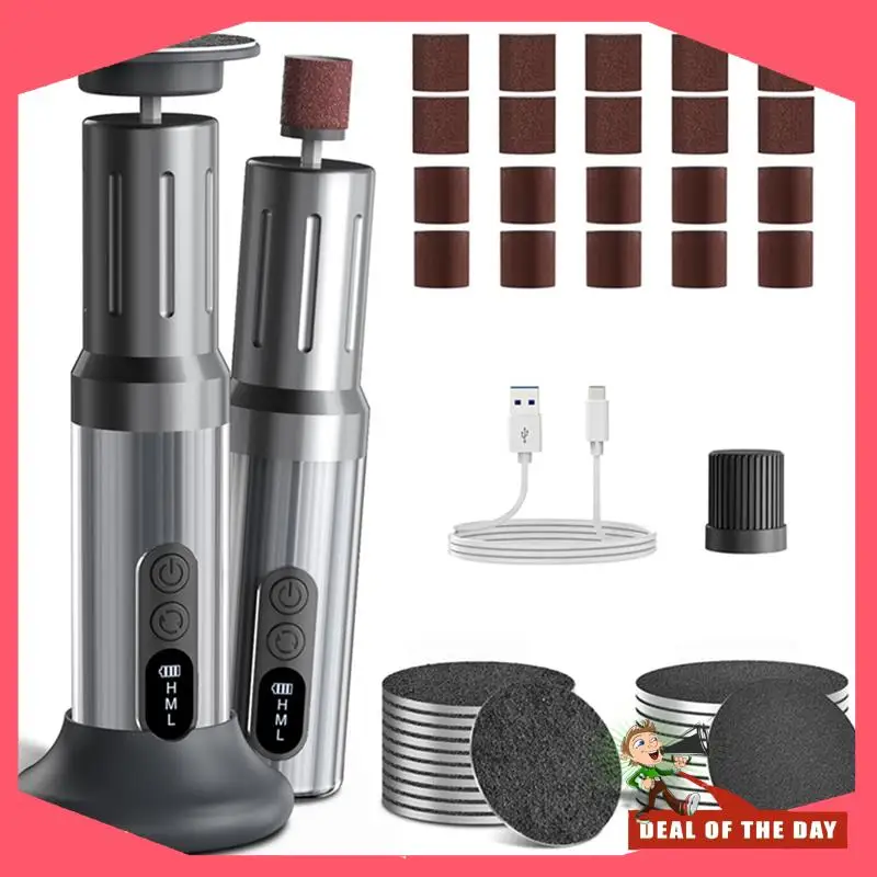 24-Hour Delivery Cordless Electric Foot Callus Remover 6 Speeds Charring Dock Foot Filer Kit For Women Men