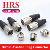HRS Industrial Camera Connector HR10A-7PR Soldering Compatible with HRS Hirose 4 6 10 12Pin Aviation Plug Socket Power Connector